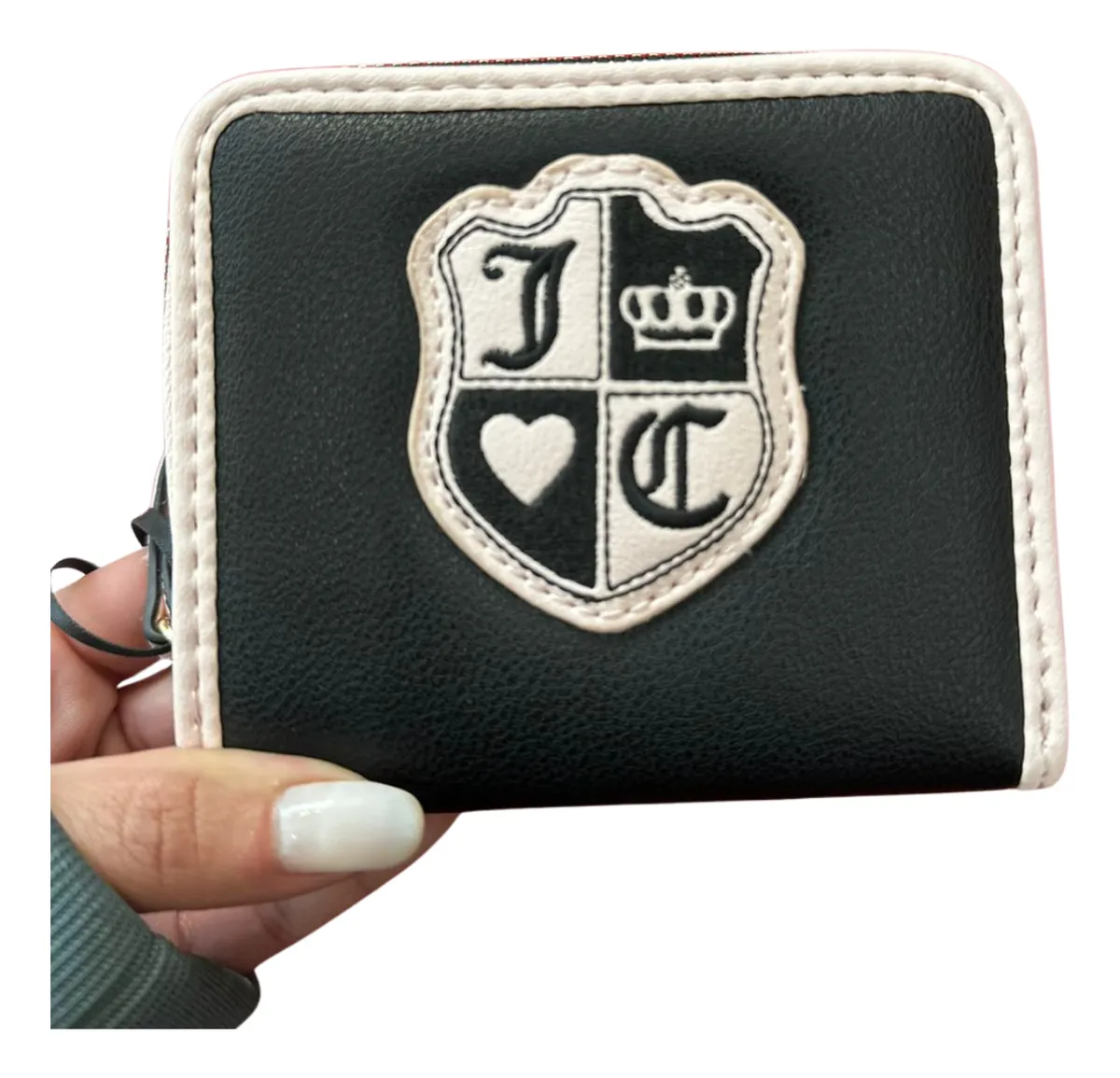 Carteira Feminina Juicy Couture Preta Compacta Logo Original - Image 2