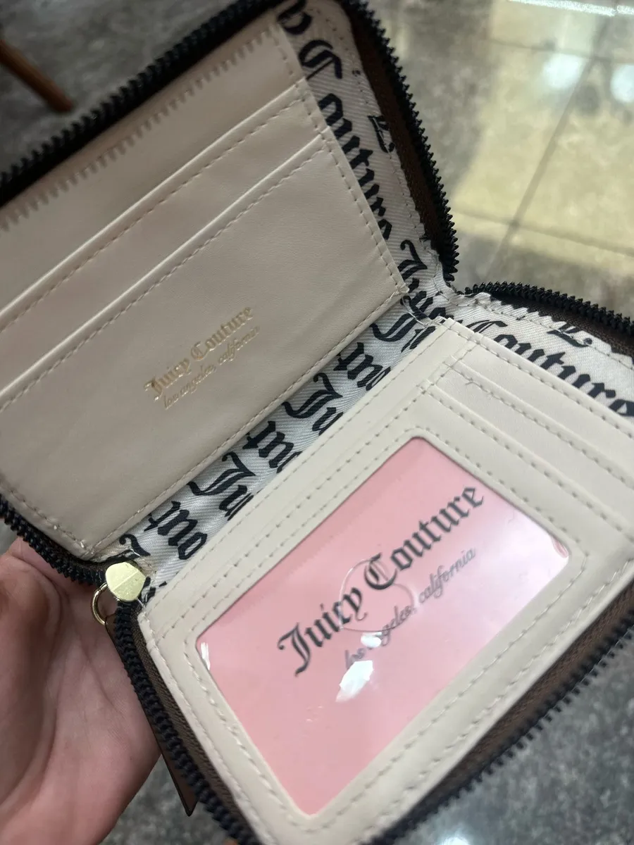 Carteira Juicy Couture Heart Printed Marrom Logo Original - Image 2