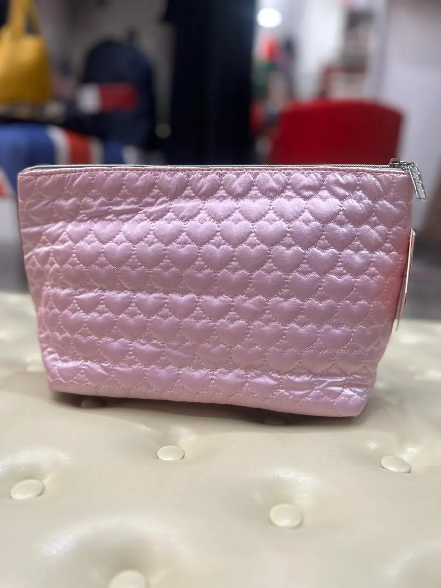 Necessaire Juicy Couture Feminina Rosa Claro Retangular Coração Original - Image 3