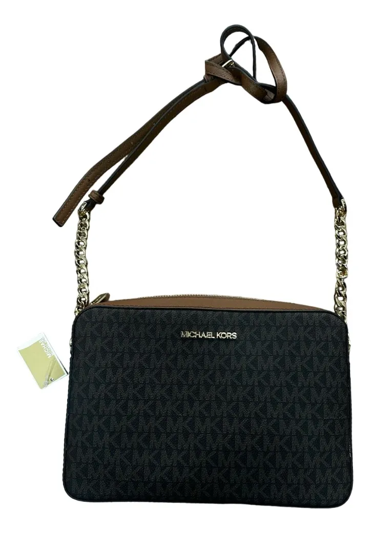 Bolsa Michael Kors Crossbody Original Marrom Símbolo Michael Kors