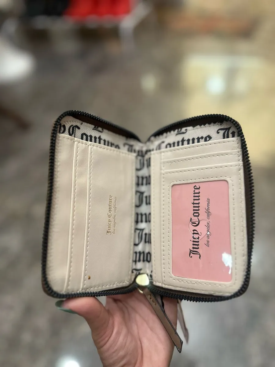 Carteira Juicy Couture Heart Printed Marrom Logo Original - Image 3