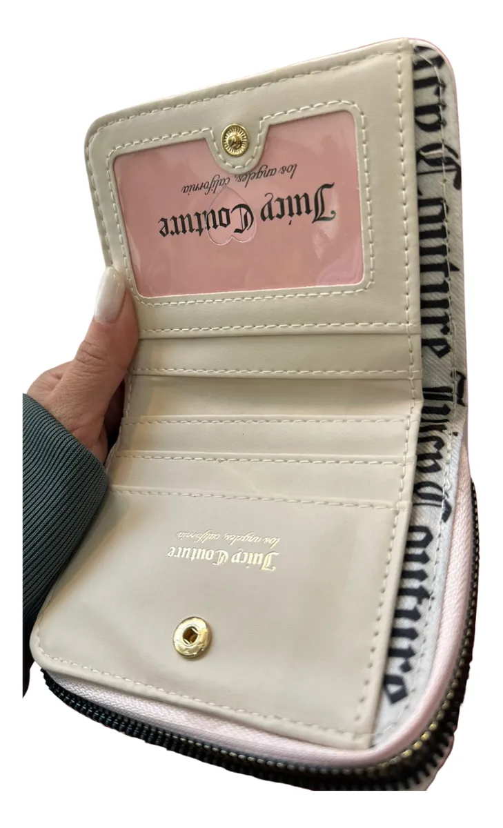 Carteira Feminina Juicy Couture Preta Compacta Logo Original - Image 3