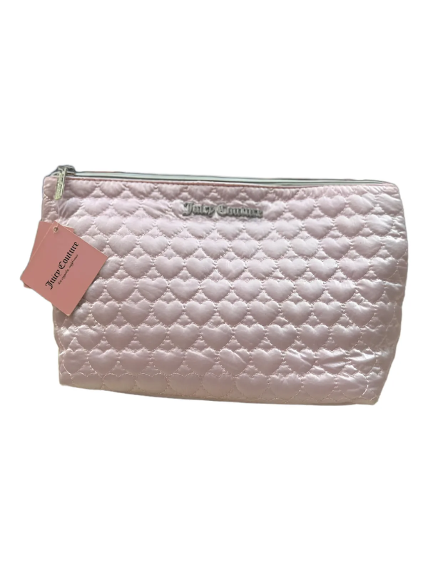 Necessaire Juicy Couture Feminina Rosa Claro Retangular Coração Original